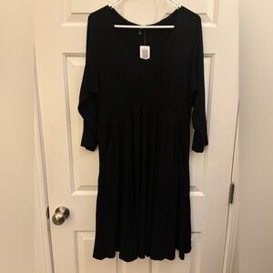 Torrid Black Ribbed Dress
